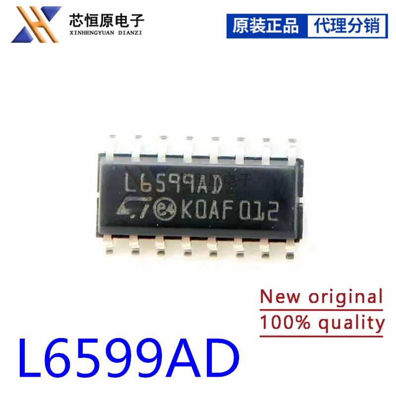 New and original L6599AD L6599ADTR Power controller IC RESONANT CONVRTR CTRLR 16SOIC Power controller, monitor