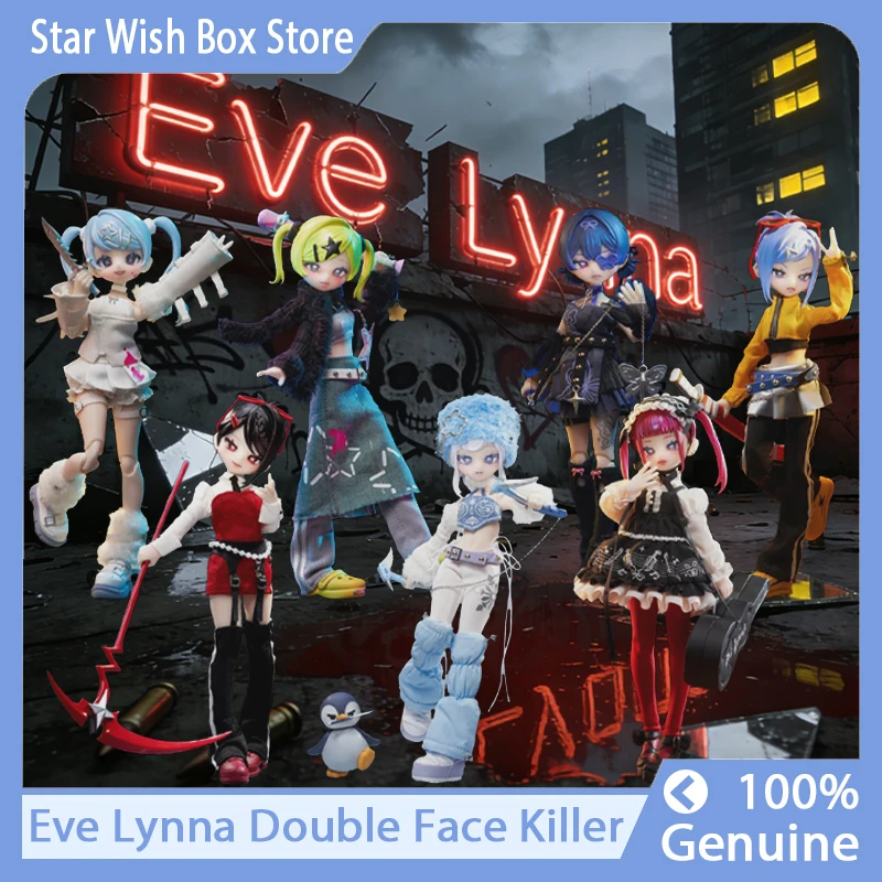 

Eve Lynna Double Face Killer Series Blind Box Eve Lynna V2 Bjd Joint Movable Mystery Box Dress Up Doll Surprise Bag Toy Gifts