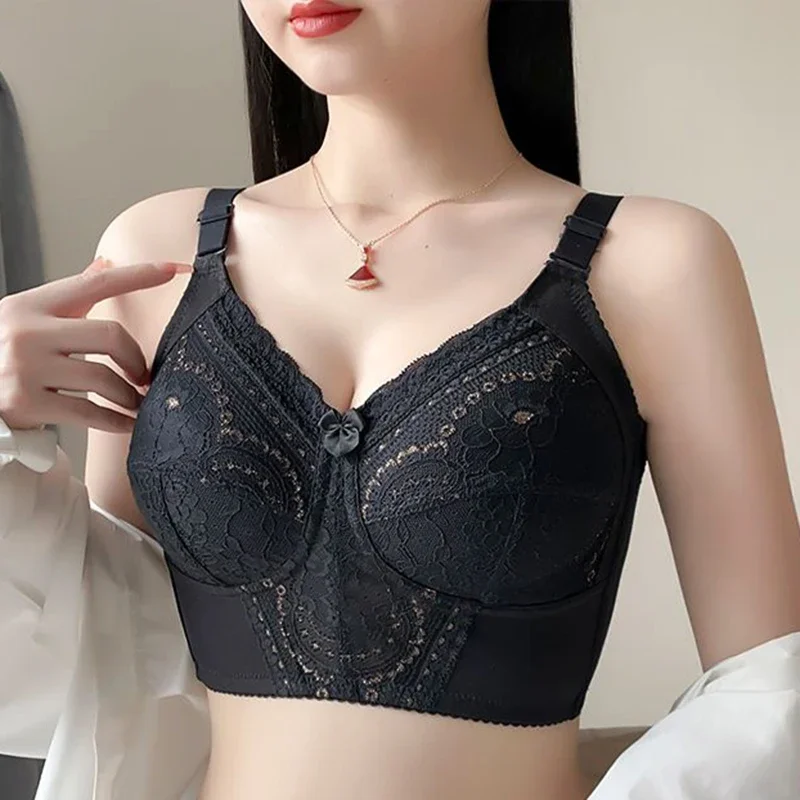 حمالة صدر صغيرة بدون أكمام للنساء تغطية كاملة ملابس داخلية نسائية رفيعة من الدانتيل مُزينة بالزهور 34 36 38 40 42 C D E F تخفيض السعر #2