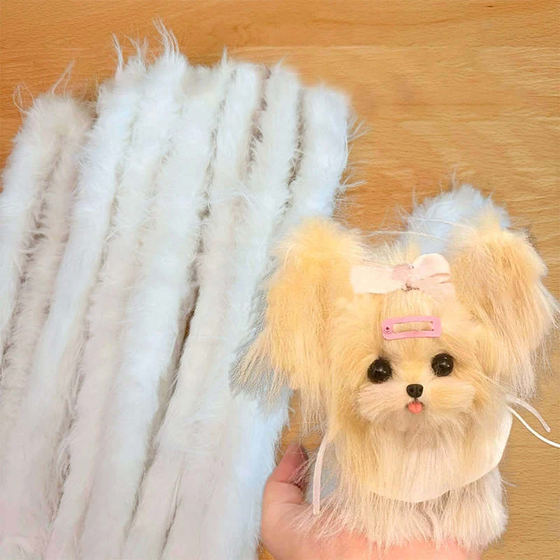 Curly Hair Plush Twist Sticks Korea New Wool Iron Wire Strip Stick DIY Miniature Animals Toys Dolls handmade accessories