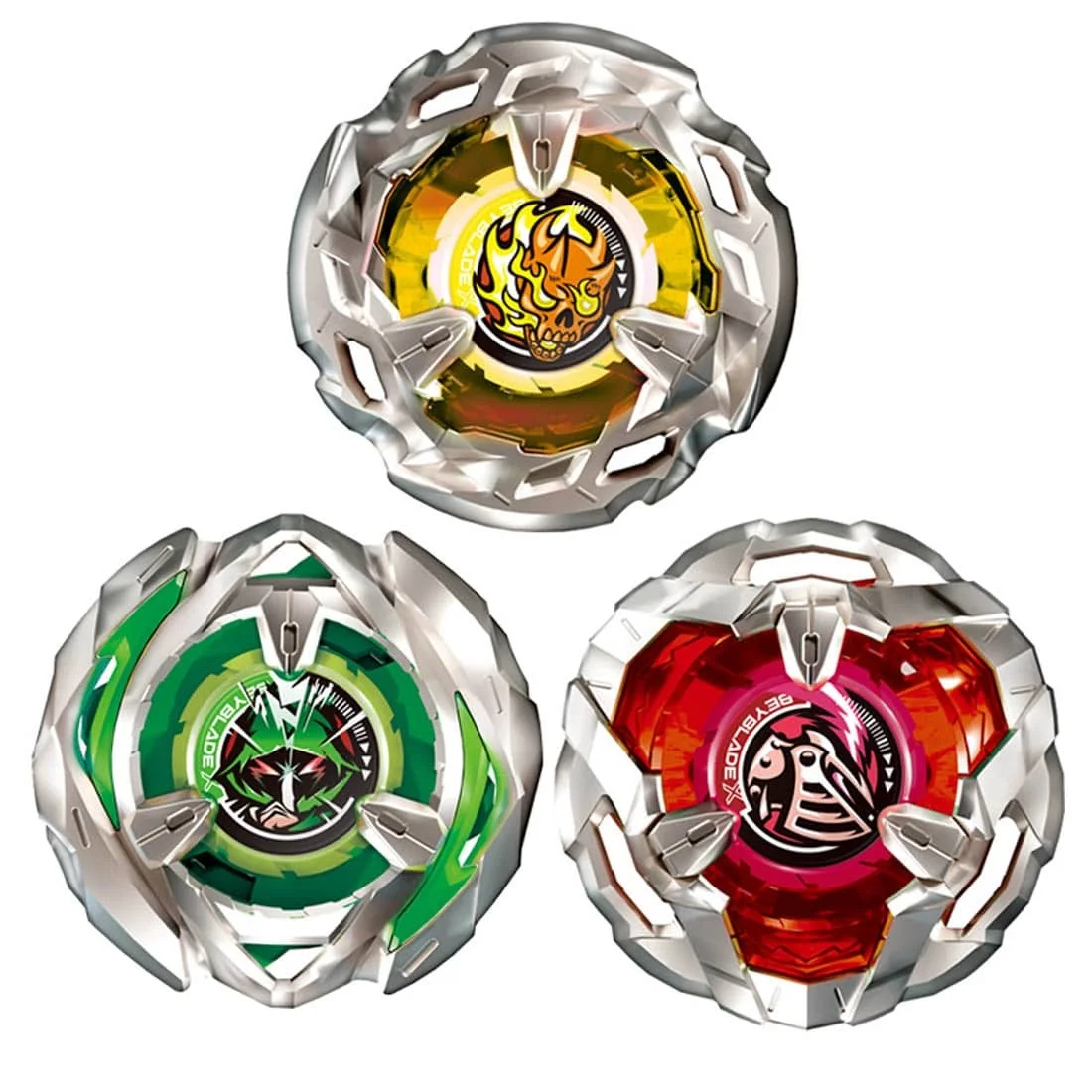 Original Takara Tomy Beybladex BX-08 3-on-3 deck set