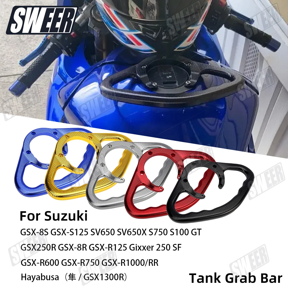 

Motorcycle Rear Passenger Gas Tank Bar Armrest Fit For Suzuki GSX250R GSX-R125 Hayabusa GSX1300R Fuel Tank Armrest Accessories