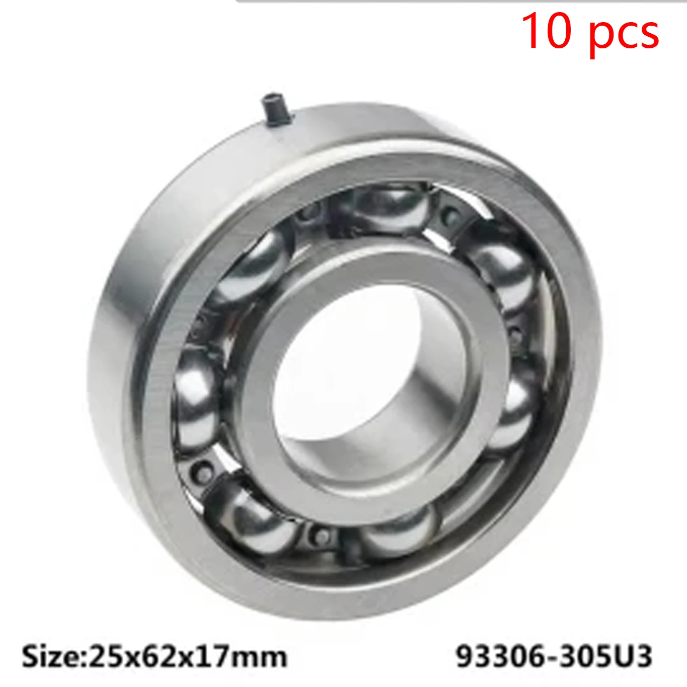 

x10 Transmission Groove Ball bearing Pin 25X62X17mm 93306-305U3 6305 For YAMAHA Engine Crankshaft Spare Parts