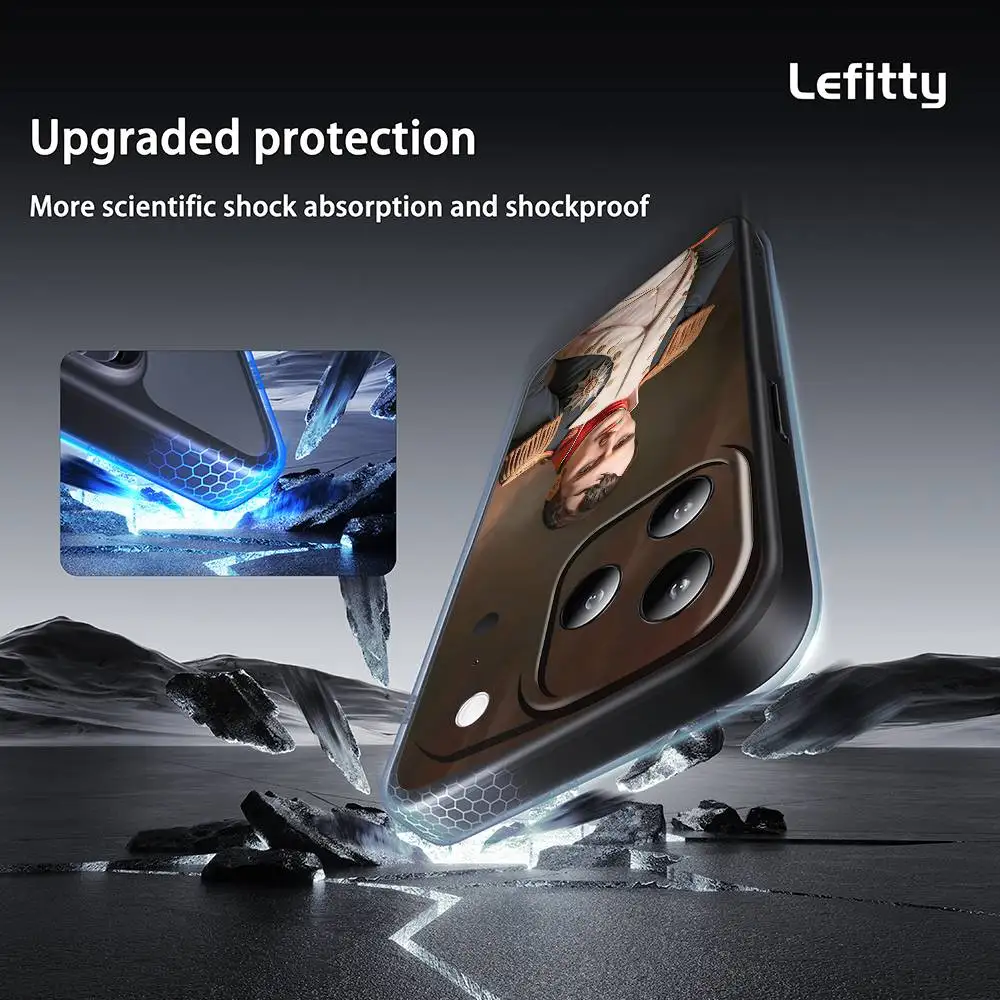 الفرنسية بطل N-نابليون جراب هاتف آيفون 17 16 15 14 13 12 11 برو ماكس بلس ميني أسود متجمد لينة شل فوندا #5