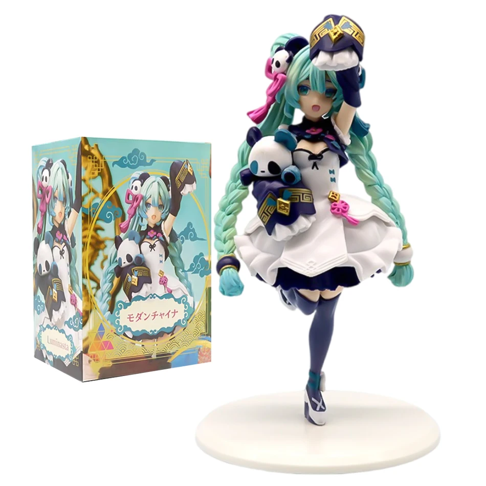 4 szt. Anime Hatsune Miku 14-21cm Figurka Akcji Kolekcjonerska Model PVC Dekoracje Zabawka Urodzinowa dla Dzieci Prezent Świąteczny Kawaii
