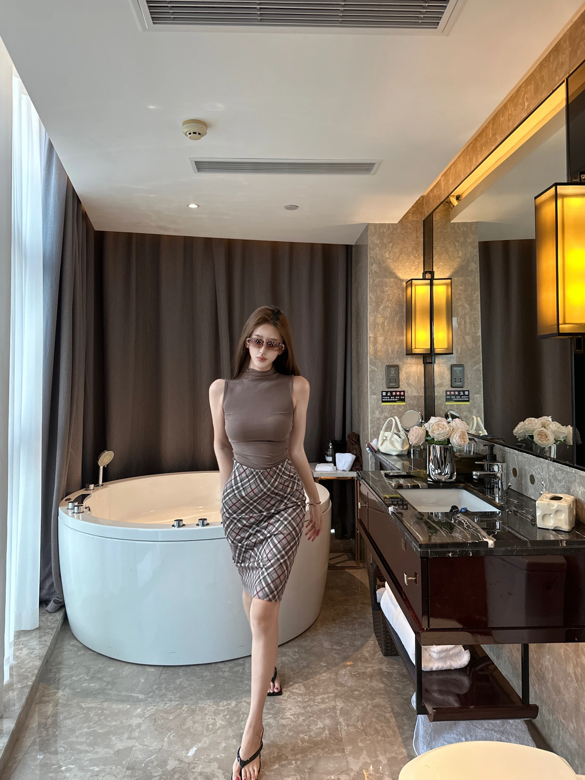 Bla Plaid High Wais…