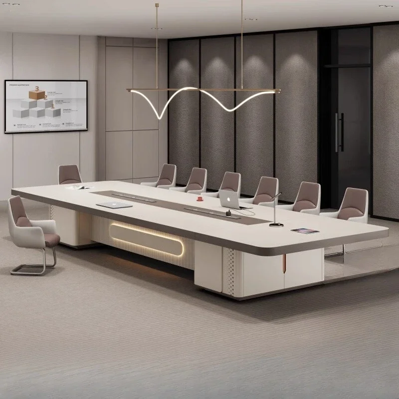 Modern Conference Room Office Desk And Chair Combination Training Reception Negotiation Conference Table Long Table Simple home