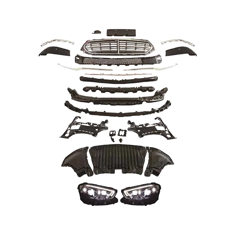 

Auto Tuning Accessories Body Kit for Mercedes-Benz W213 16-20 Upgrade 21 PP Material Surround Kits Front Lamp Large Surround