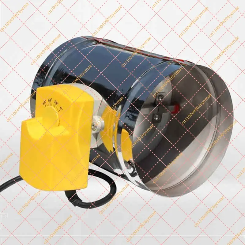 HVAC Motorized Air Damper, 220V 3-Point Ventilation Duct Valve (80-200mm)
