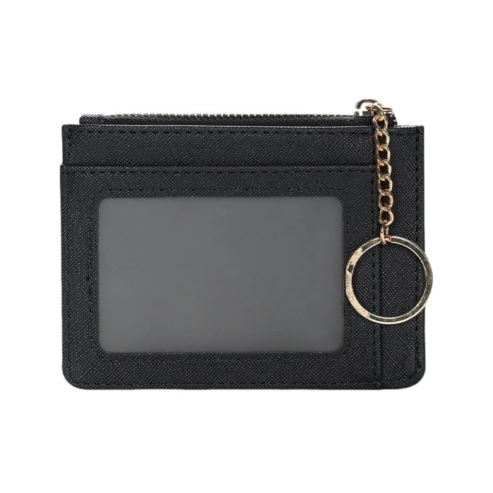 Портативная короткая подвесная сумка для карт, многофункциональный красочный кошелек с несколькими картами, карманный кошелек из искусственной кожи на молнии, унисекс