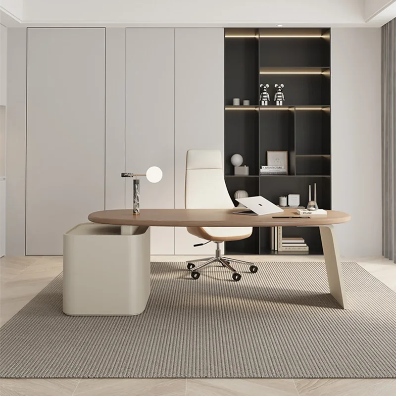 

Nordic Luxury Office Desks Italian Creative File Cabinets Reception Desk Computer Study Table Business Furniture Escritorio FYOD