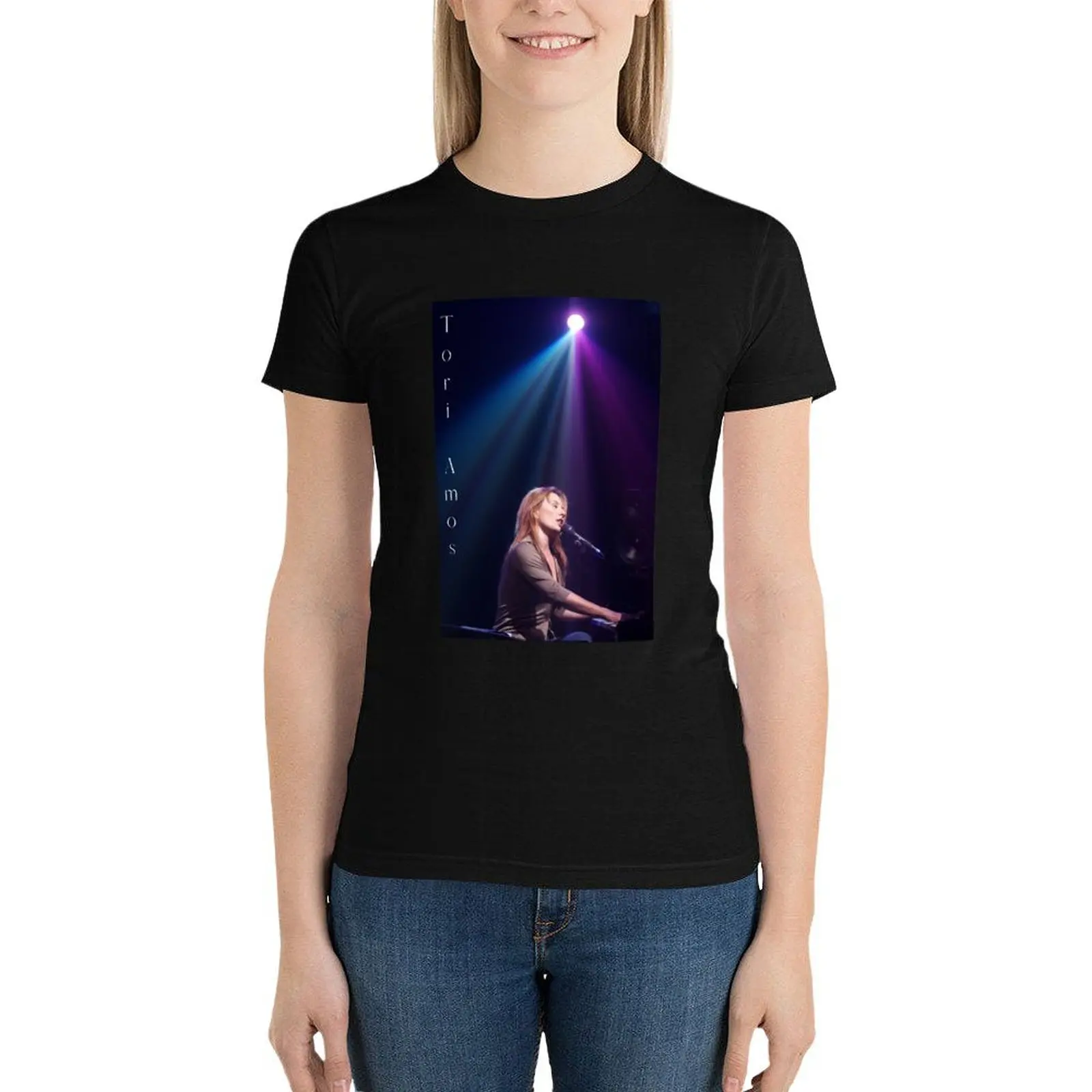 Tori Amos Live Concert Art Print 90s 2000s T-Shirt funny plus size tops korean fashion cute clothes Womens clothing