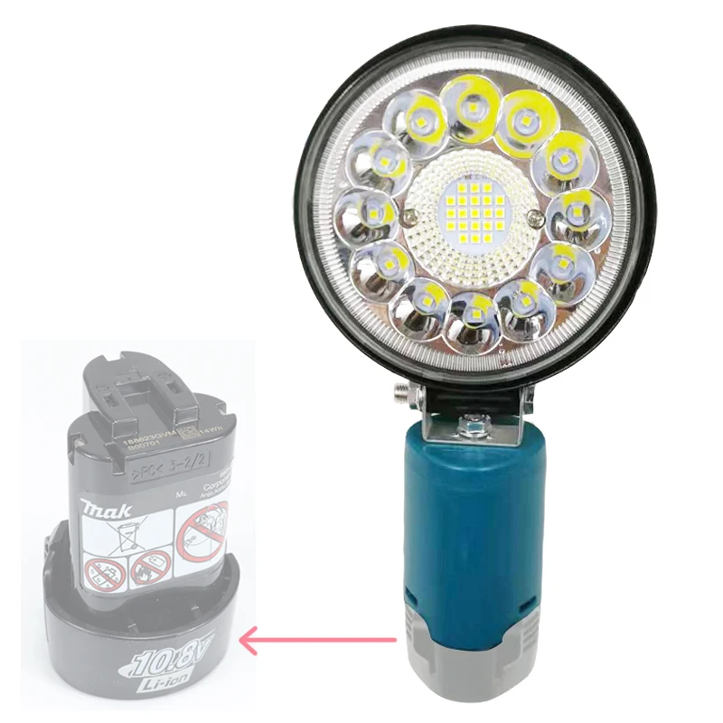 Makita – lampe de travail à LED BL1013, torche électrique, projecteur, lampe de bureau, batterie Li-ion 12V 10.8V, contrôle Ceam haut et bas