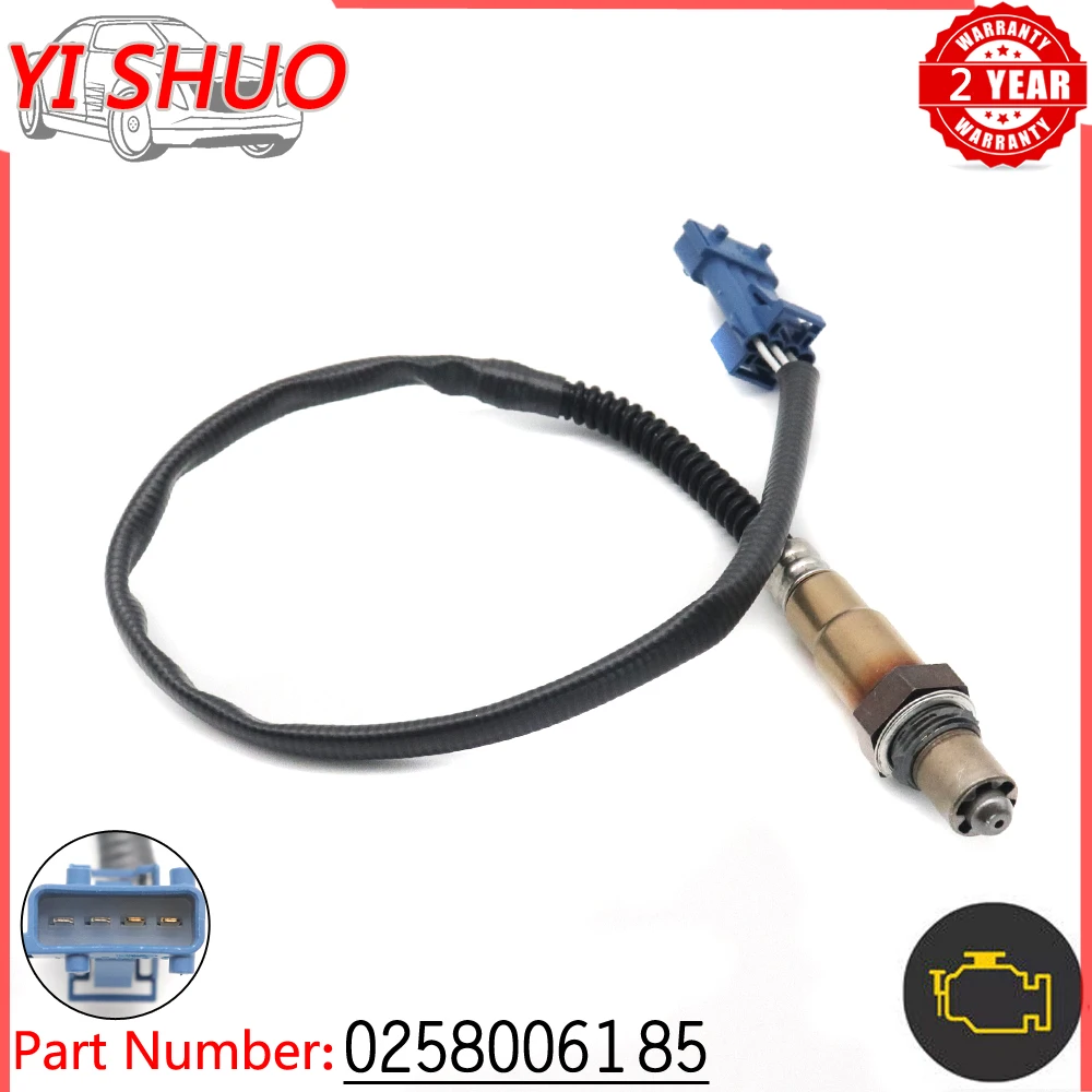 Car Oxygen O2 Lambda Sensor For Citroen C5 C6 C8 C2 C3 C4 Xsara Berlingo Saxo Nemo Fiat Ulysse Ducato Lancia Phedra 0258006185