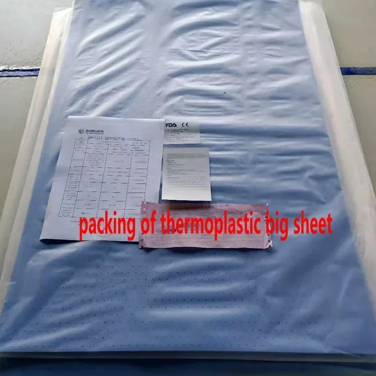 certified blue Thermoplastic Sheets Orthopedic Splint