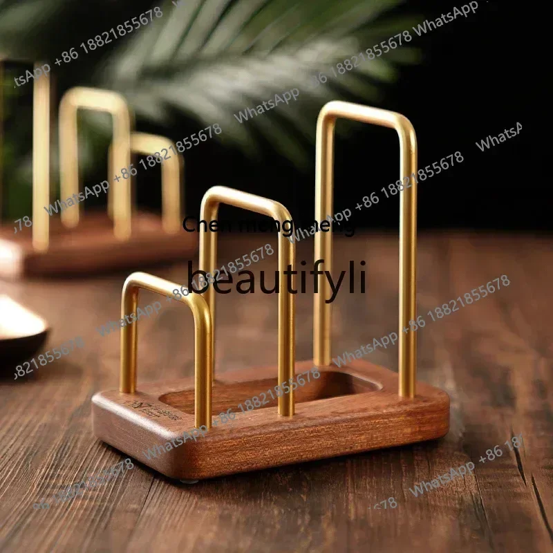 

S7486teae Solid wood multi-functional cutting board rack, kitchen placement rack, rolling surface chopping board storage rack