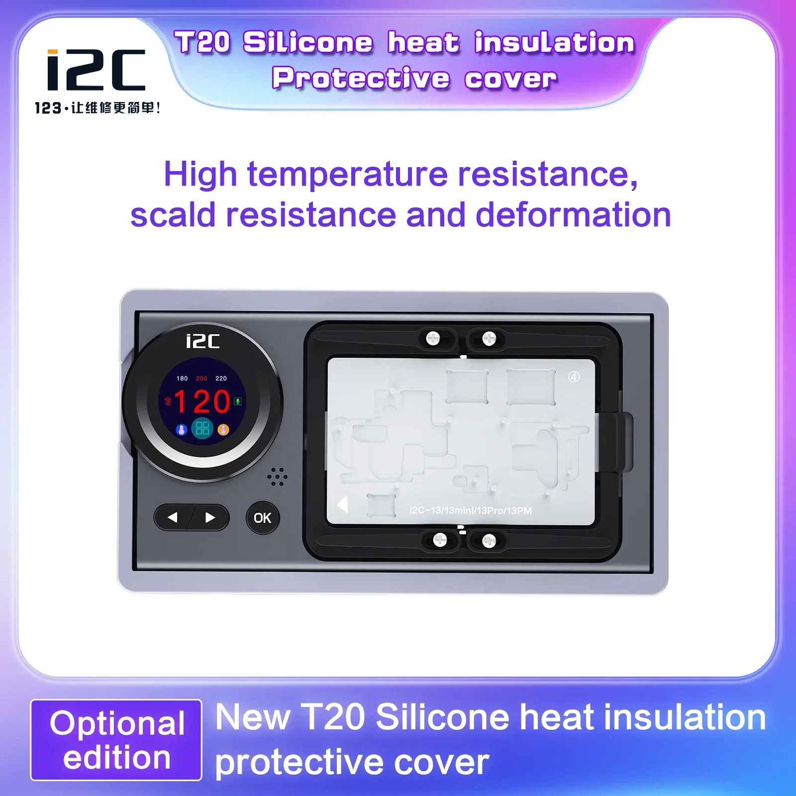 Imagem -05 - Estação de Dessoldagem Inteligente I2c T20 ai Separação de Uma Chave Controle de Temperatura Inteligente para Plataforma de Reparo de Placa-mãe de Telefone