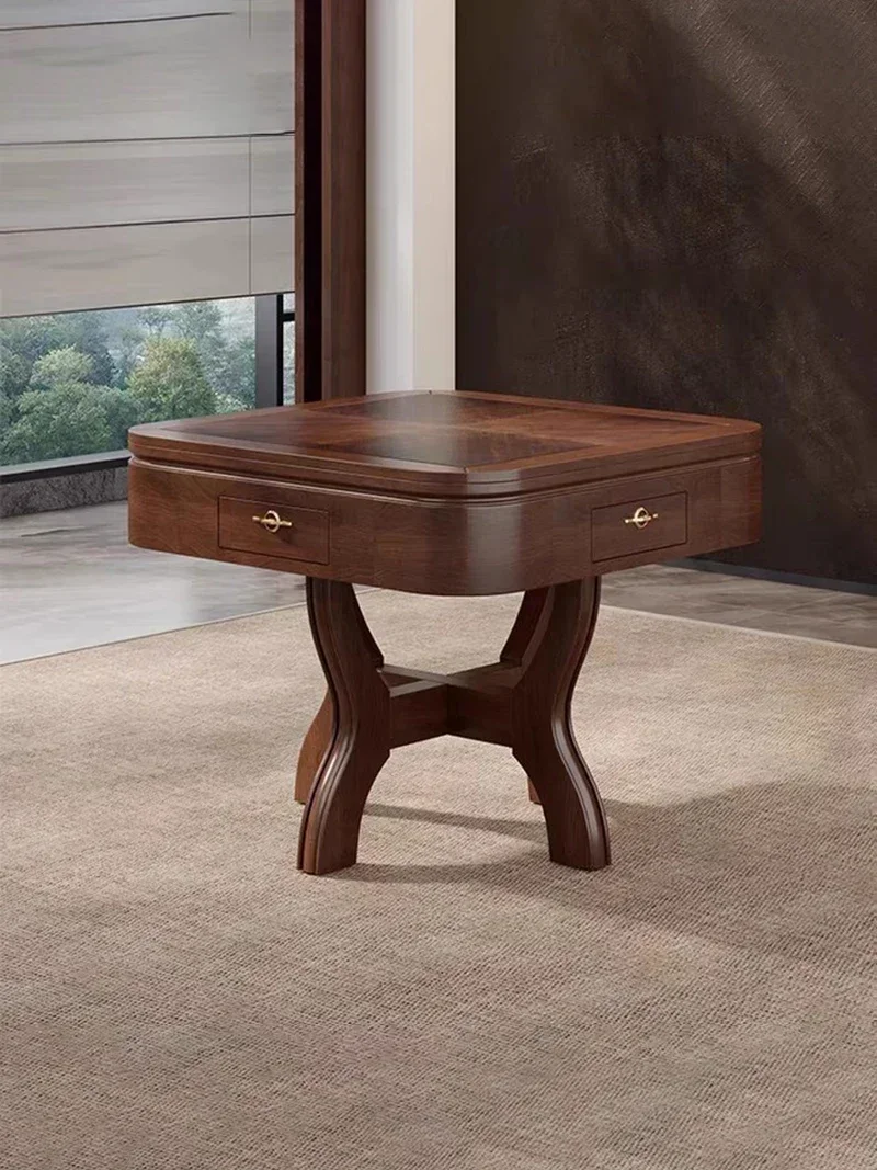 

%a Chinese Retro Dining Table Storage Drawer Automatic Shuffling Dining Room Relax Mahjong Table Mesa Comedor