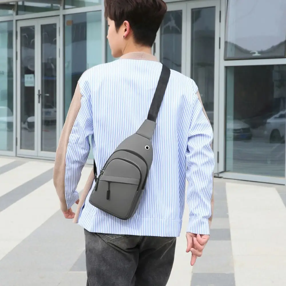 Bolso de hombro portátil de nailon para hombre, Mochila pequeña multicapa de gran capacidad, bandolera de viaje antirrobo para exteriores