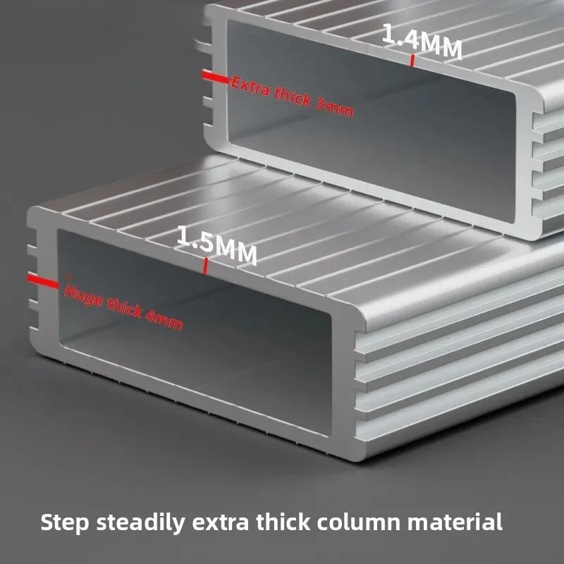 

Aluminum Alloy Thickened Folding Handrail Hanging Ladder – Outdoor Climbing Ladder RV, Attic, Stairs, High Load Capacity, Po