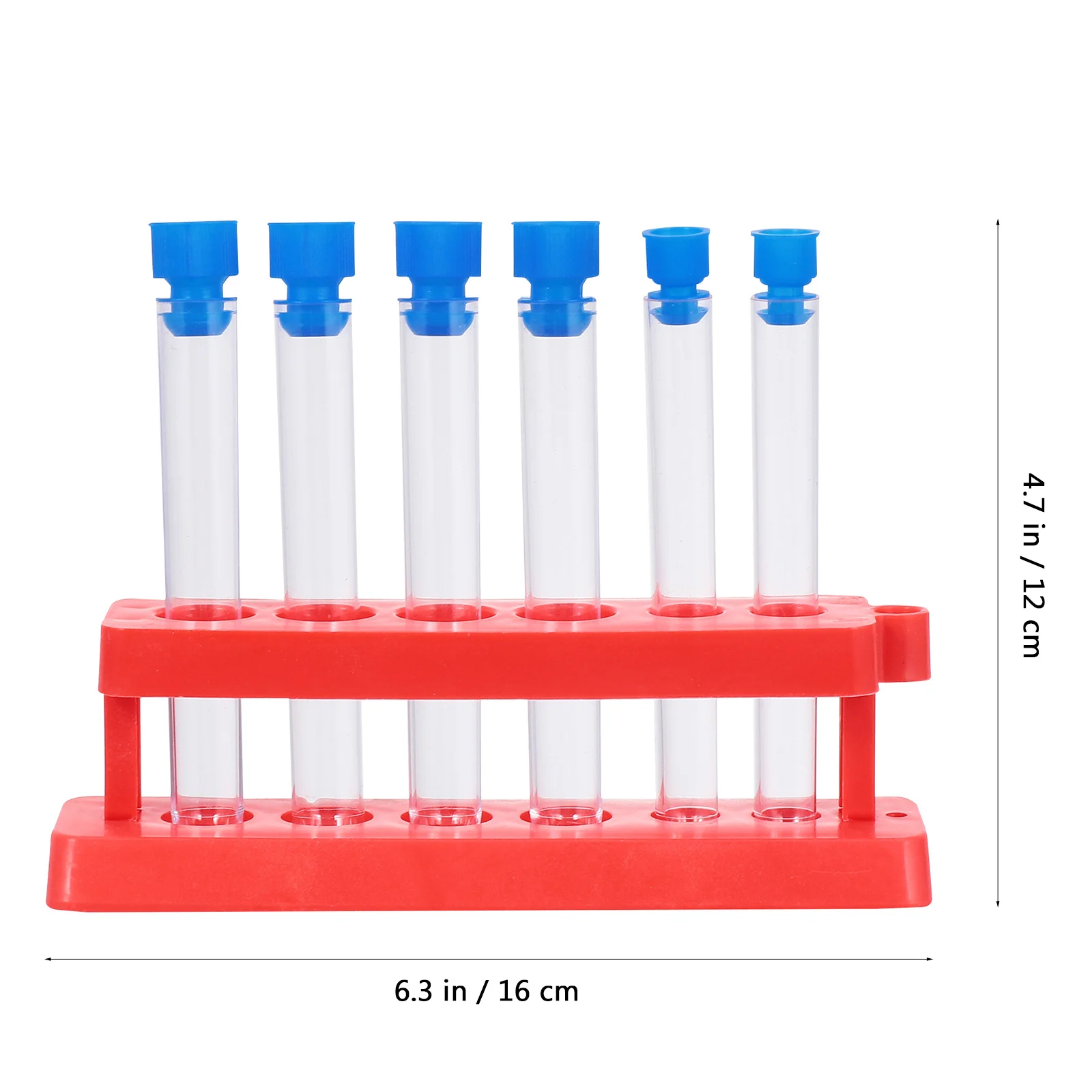 3Sets Experimental Test Tubes Premium Plastic Test Tube Rack Lightweight Portable Scientific Laboratory Organizer Storage