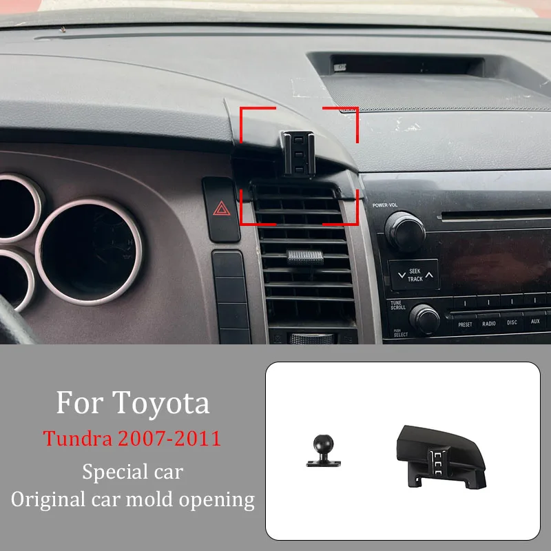 

For Toyota Tundra 2007-2011 Car Phone Holder Wireless Charger Automatic Navigation Bracket