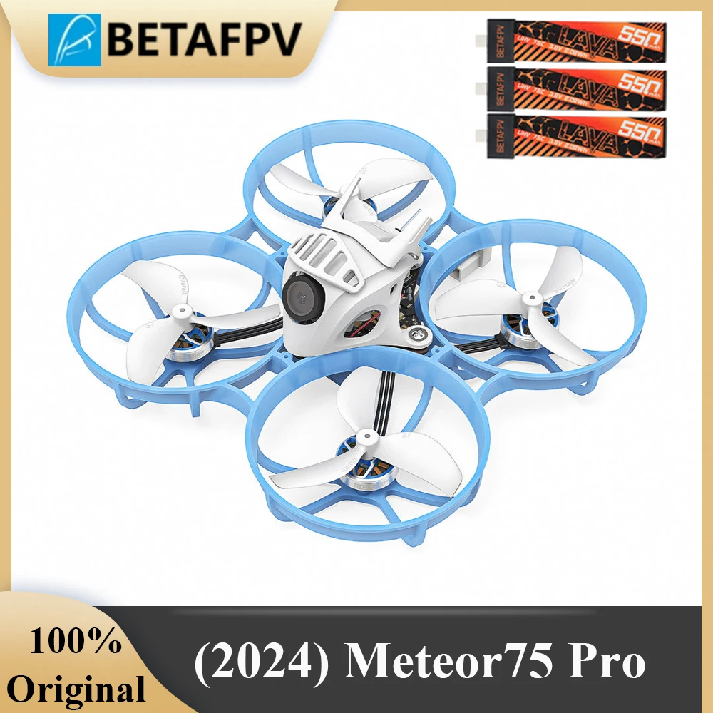 BETAFPV Meteor75 Pro Brushless Whoop Quadcopter 2024 Upgraded Matrix 1S Flight Controller ELRS 2.4G for Beginners