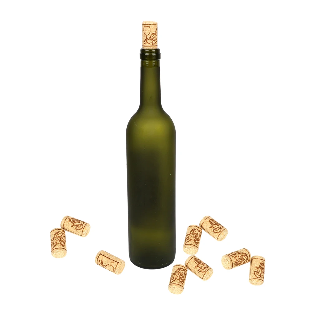Bottle Plug Kitchen Accessories Gadgets Wooden Sealing Caps Straight Wood Corks 10Pcs/set Bar Tools Baware Wine Stoppers