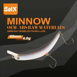 6cm 4g Minnow Swimbait Sinking Wobblers Floating Fishing Lures Minnow Crankbait Artificial Hard Swimbait Fish Lure Pike Wobblers