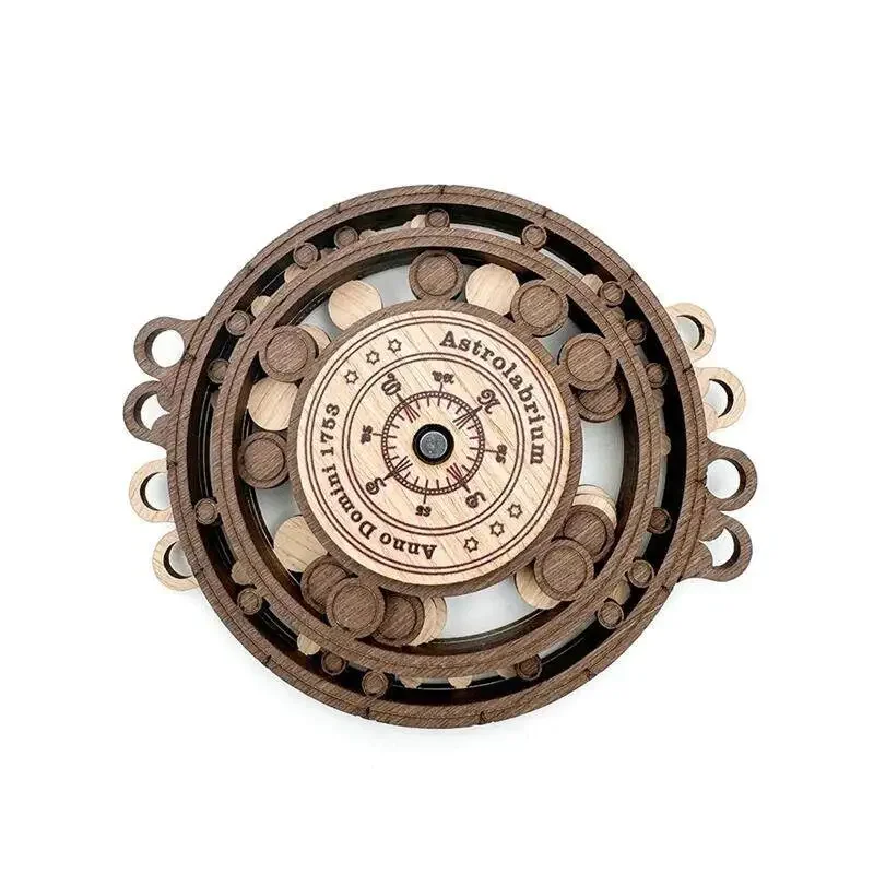 Gruelling Mind Wooden Brain Teasers Puzzle Logic Astrolabrium Puzzles Game Gift High Difficulty Level