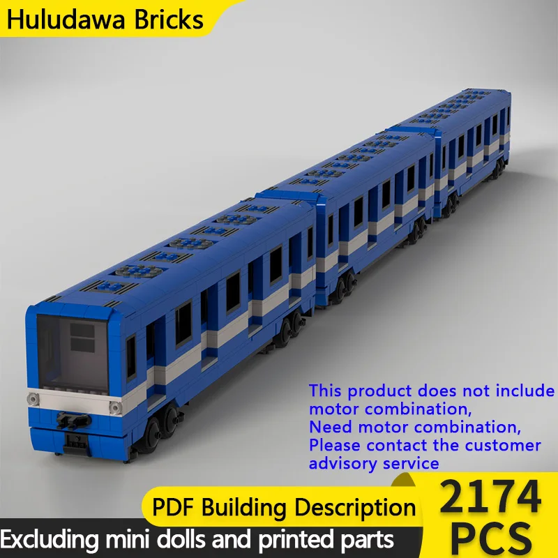 

Модель городской автомобиль MOC, строительные кирпичи Metro MR-73, пассажирский поезд, модульная технология, детские праздничные подарки, сборка игрушек, костюм