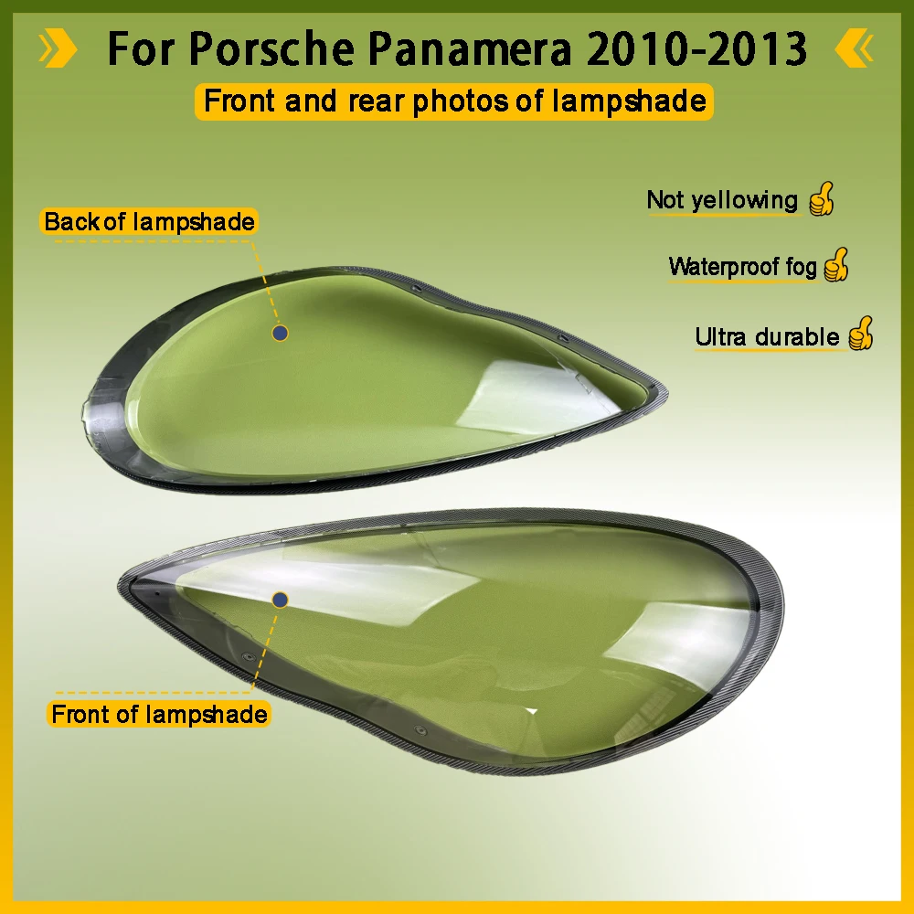 Left Right Headlamp Headlight Lens Cover Front Transparent Lampshade Headlamp Cover For Porsche Panamera 2010 2011 2012 2013