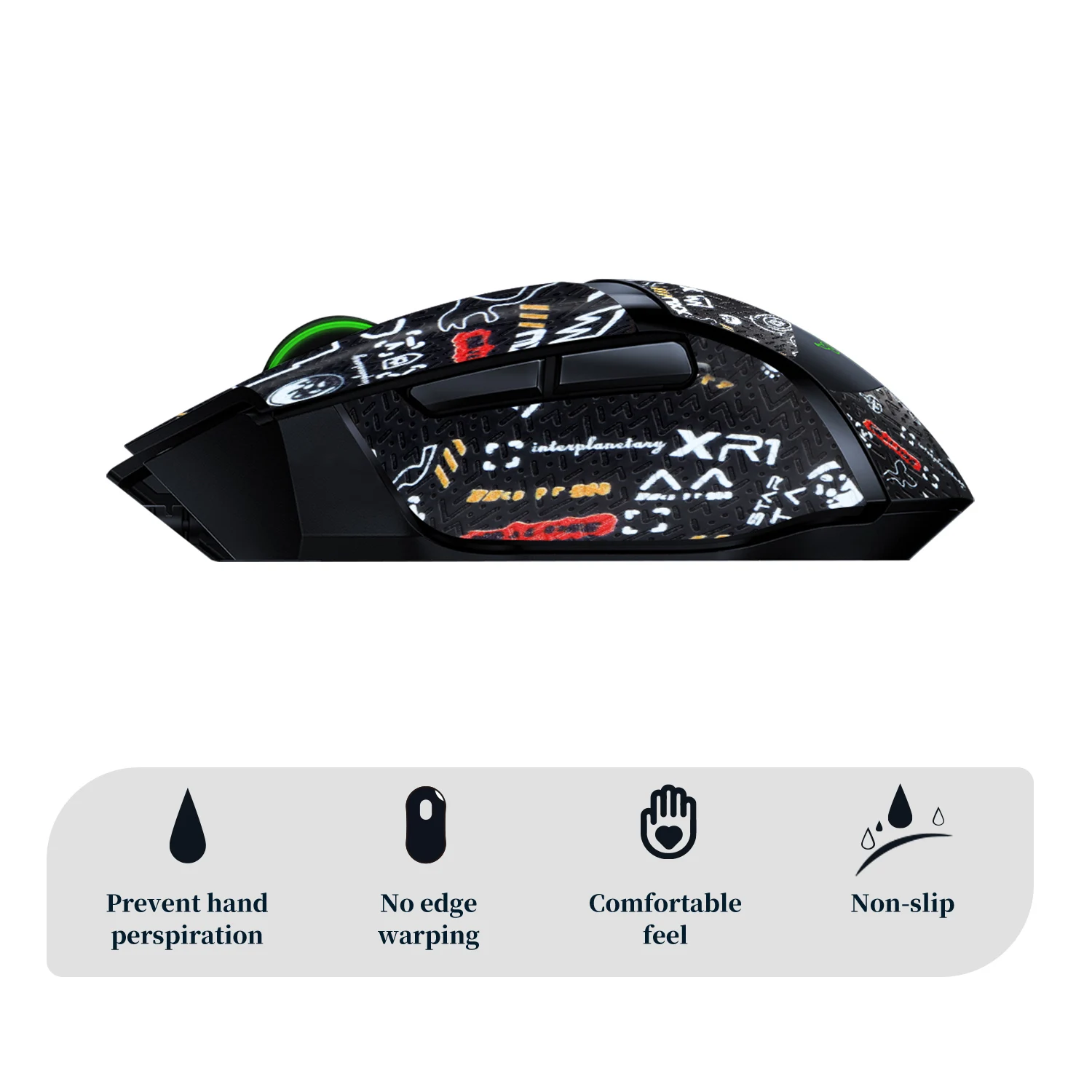 Mouse Grip Tape Stickers for Razer Basilisk Ultimate/Basilisk X Hyperspeed Mouse Anti Slip Skin securely