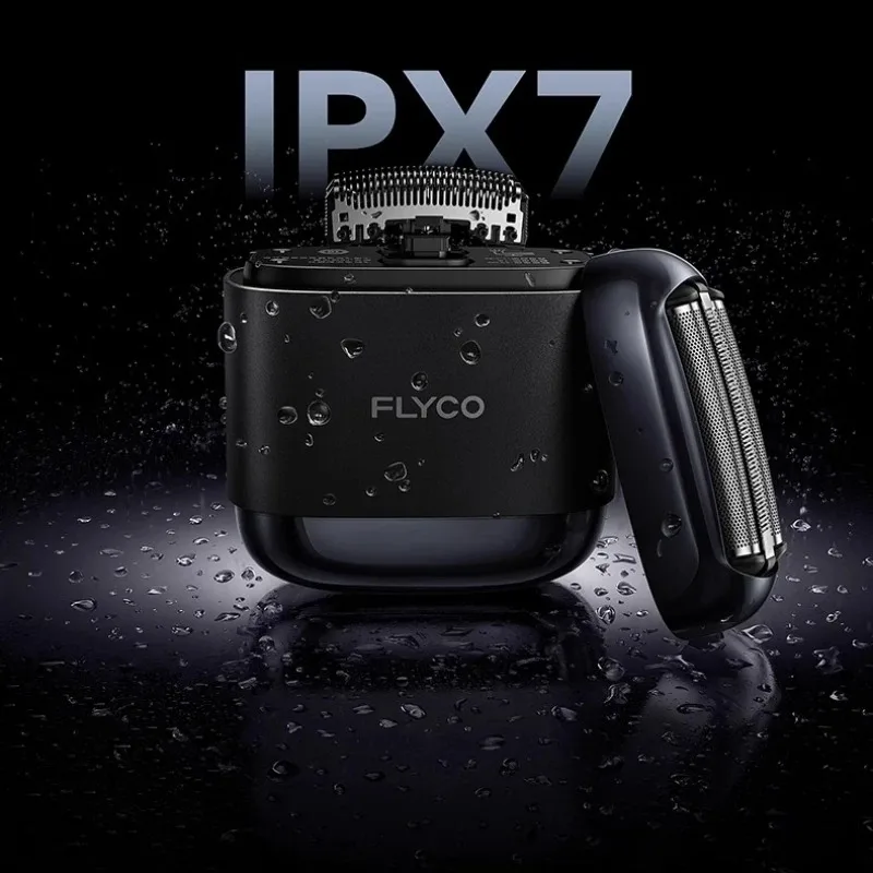 Flyco F8 ماكينة حلاقة كهربائية محمولة ترددية للرجال غسل بطارية ذات سعة كبيرة عمر بطارية طويل صامت 2025 ماكينة حلاقة جديدة