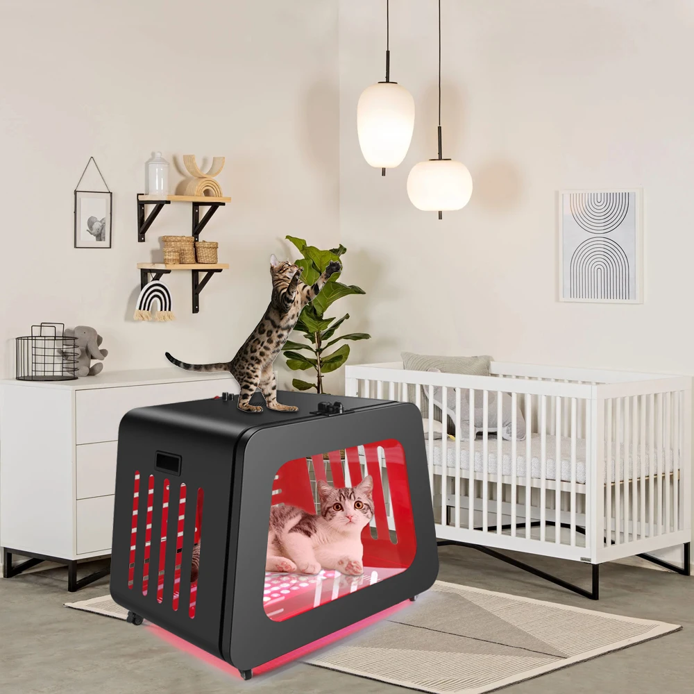 

AInfared Dog Cat Pet Crate ODM/OEM Carrier Kennel Small Animal Health Device Bed Type Houses Metal