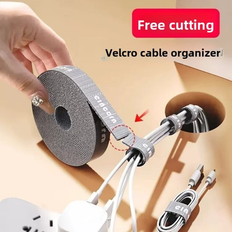 5/10PCSCable tie for living room and office, data cable storage and organization tool, convenient cable organizer, magic tape ca