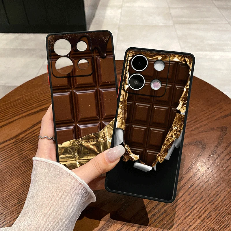 Funda de teléfono con varios patrones de Chocolate, elegante, a prueba de golpes, para Samsung Galaxy A56 A55 A54 A53 A52 A51 A16 A15 A14 A50 A36 5G