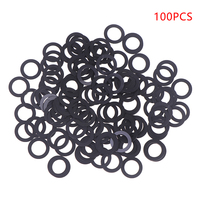 100 PCS Fittings Hinge Rings Parts Plastic Replacement Suitable For Interior Doors Washer High Hardness Wear Resistant
