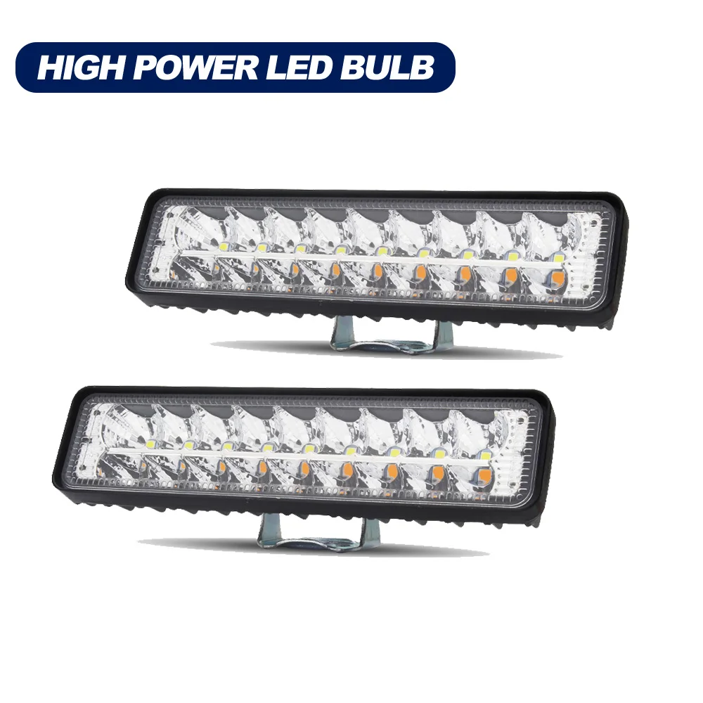 

54W Spot Flood Led Light Bar Off Road White amber Slim LED Light Bar Driving Fog Lamp For SUV 4X4 Off Road LED Work Light