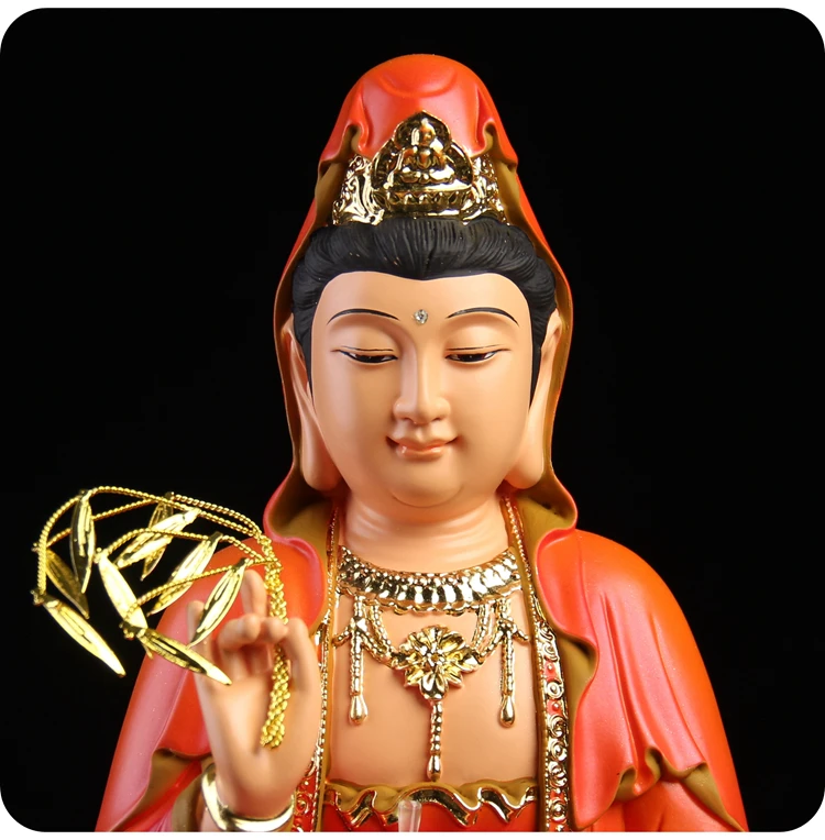 Imagem -05 - Budismo Figura Guan Yin Bodhisattva Buda Sudeste Asiático Proteção da Família Propelindo a Prosperidade Estátua Feng Shui Atacado