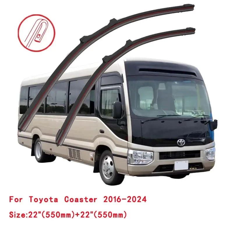 

For Toyota Coaster B40 B50 B60 B70 2000~2022 Windscreen Windshield Wipers Accessories 2021 2019 2018 2017 Car Front Wiper Blade