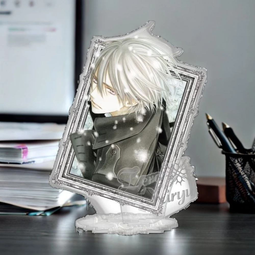 Anime Vampire Knight Kiryu Zero Clan Kaname Cosplay Standing Plate Acrylic Figure Stand Halloween Desktop Decoration Accessory