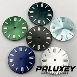 28.5mm NH35 White Black Blue Green Watch Dial Green Luminous Watch Faces For NH35 NH36 PT5000 ETA 2824 2836 Miyota 8215 Movement