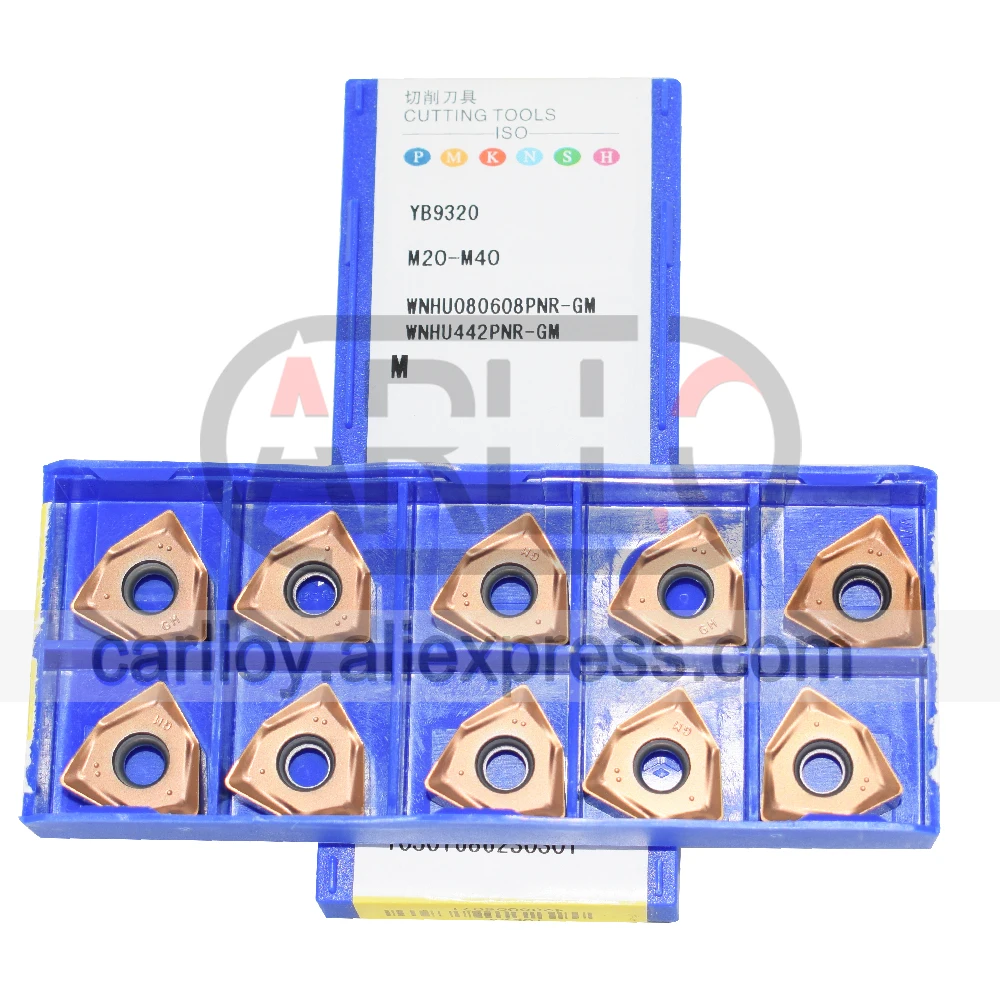 Ferramenta de Corte de Carboneto Cnc Inserir Fresa Whnu080608pnr-gm Wnhu 080608 Pnr gm Zcc Wnhu08 Wnhu080608