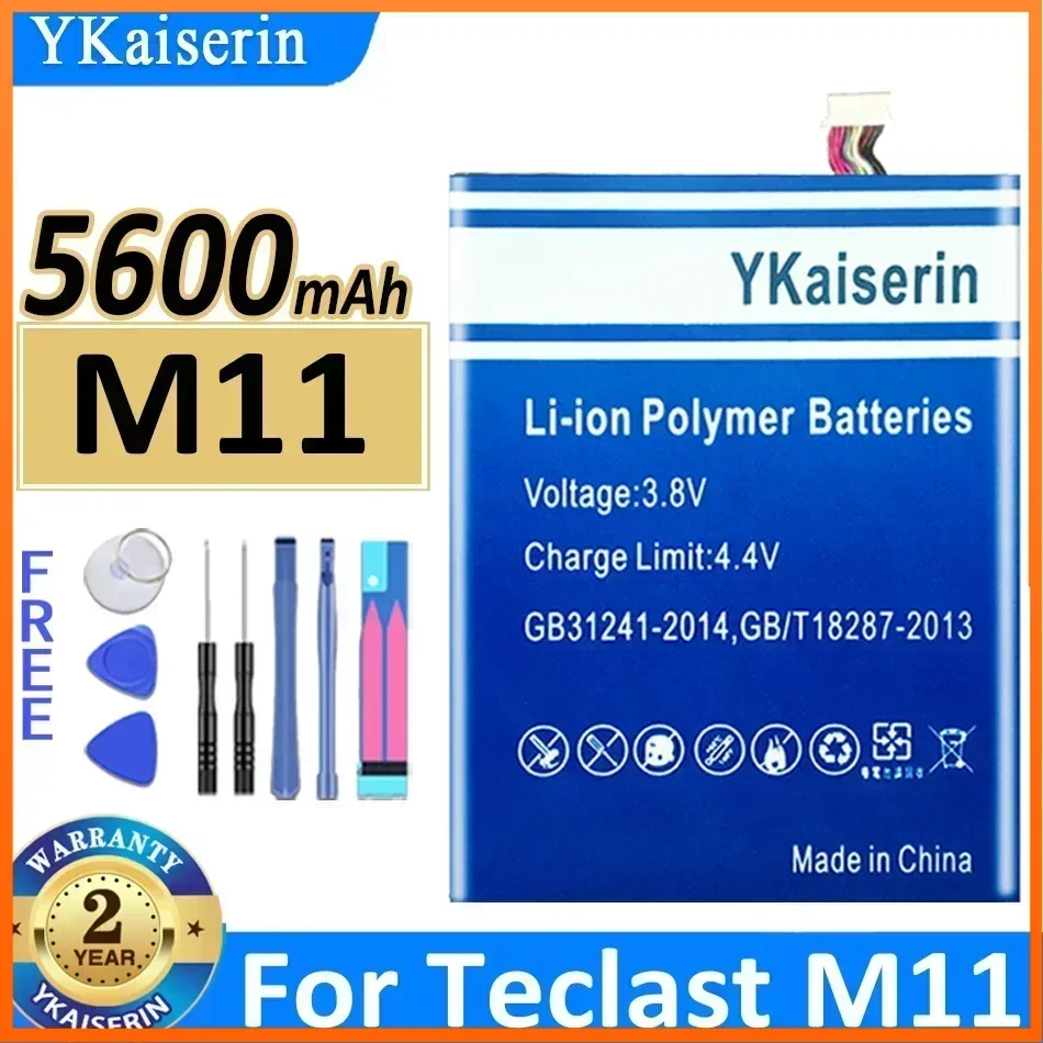 YKaiserin 5600mAh Replacement Battery for Teclast M11 Laptop Portable Batteries Warranty 2 Years + Free Tools + NO