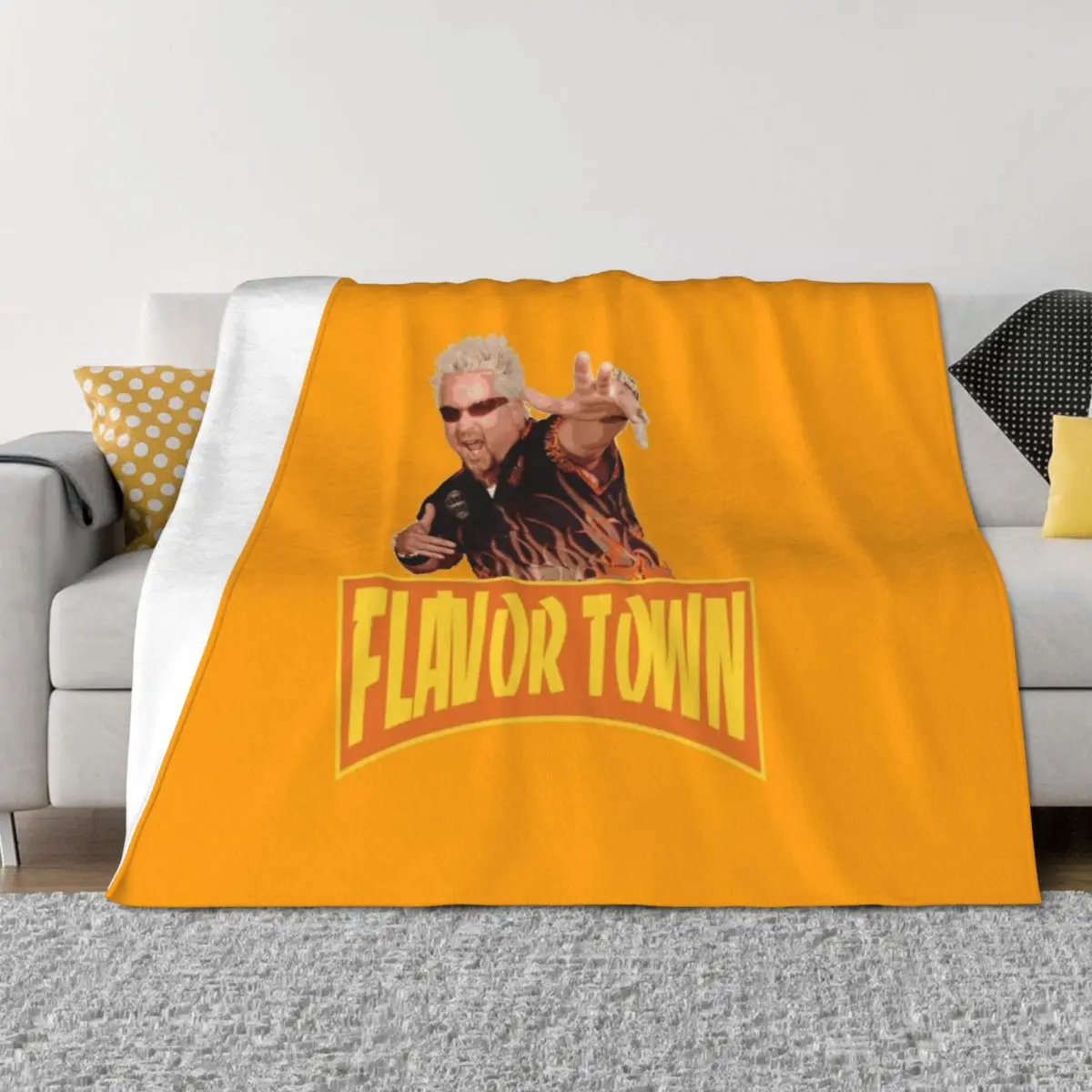 

FLAVOR TOWN USA - GUY FlERl Throw Blanket Luxury Designer Luxury St Picnic anime Blankets