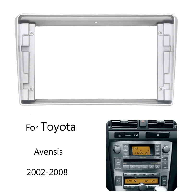 Android Car Radio Frame Kit For Toyota Avensis 2002 - 2008 Auto Stereo Center Console Holder Fascia Trim Bezel Faceplate