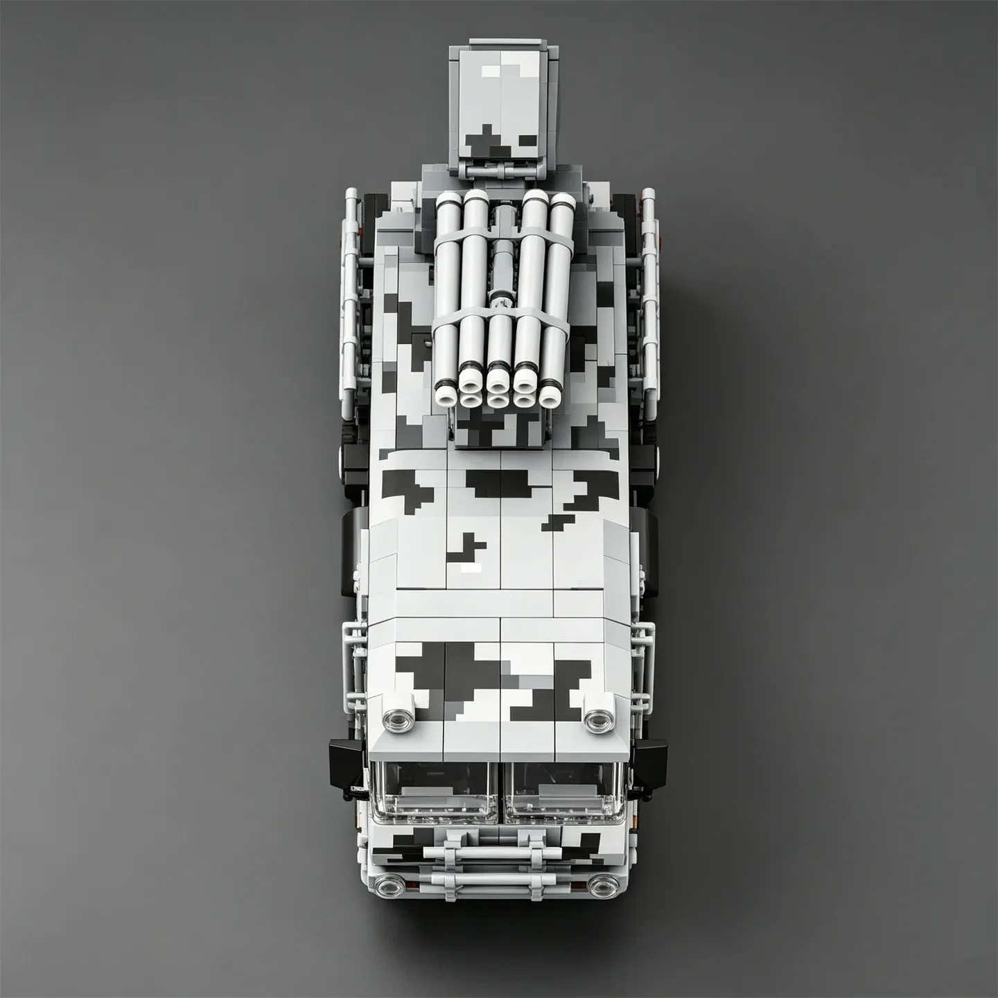 8x8 Wheeled Armored Vehicle Toy Air Defense Missile and Gun System “PANTSIR-SM” Air Defense System Building Block Model