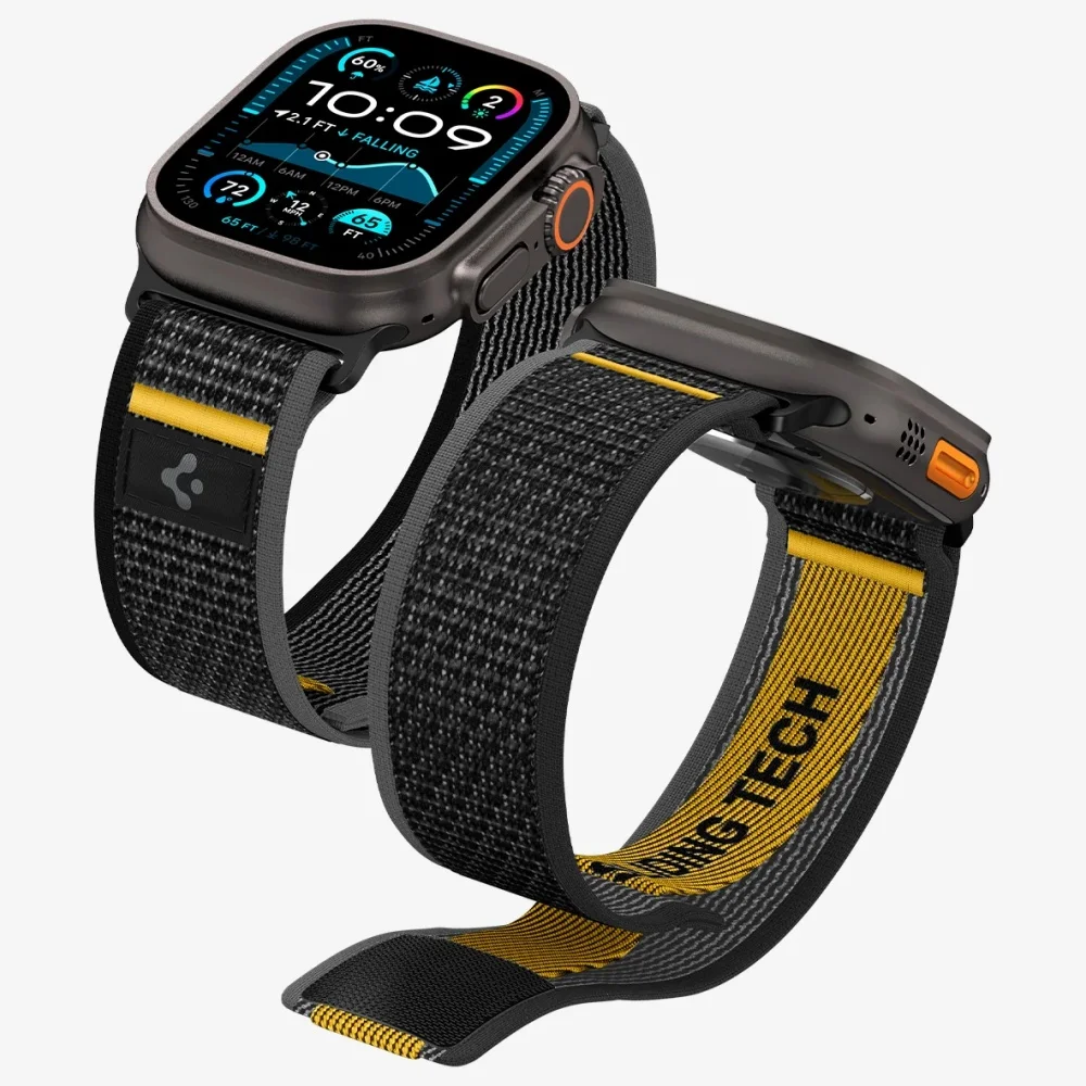 Spigen Lite Fit Ultra Strap, entworfen für Apple Watch-Armbänder, kompatibel mit Ultra 3/2/1 49 mm, 11/10 46 mm, 9/8/7 45 mm, SE3/SE2/6 44 mm