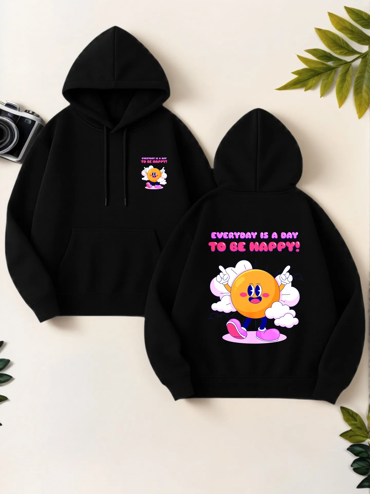 

Женская толстовка с графическим рисунком, милый мультяшный принт, повседневный эстетический стиль, мягкая ткань, повседневная повседневная одежда, для подростков